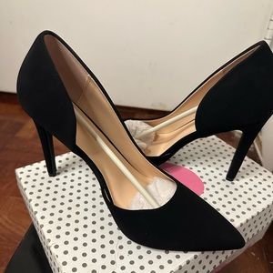 Black Suede Heels (Unworn)